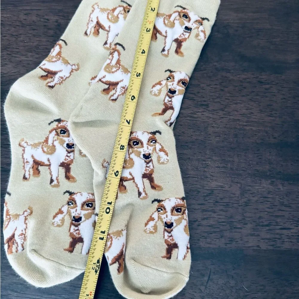 Goat Print Adult Fun Socks